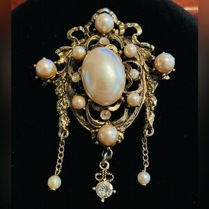 Vintage Faux Pearl Brooch
